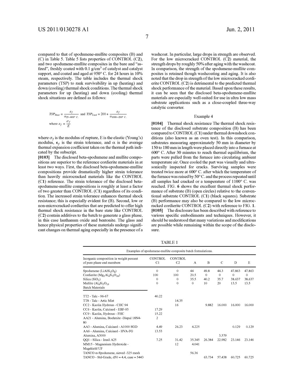 High Porosity Beta-Spodumene-Mullite Composite Substrate, Article, And     Method - diagram, schematic, and image 16