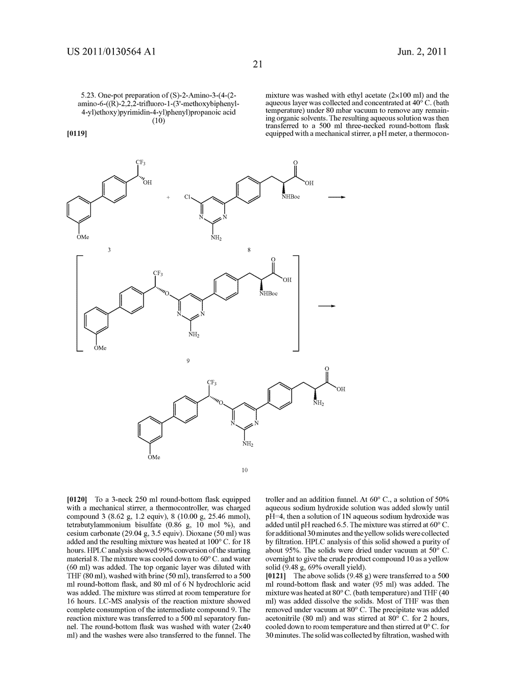 COMPOUNDS USEFUL IN THE PREPARATION OF TRYPTOPHAN HYDRROXYLASE INHIBITORS - diagram, schematic, and image 22