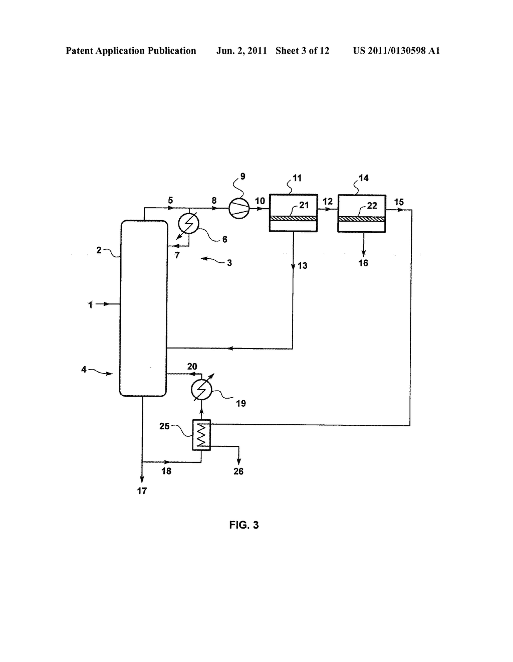 MEMBRANE AUGMENTED DISTILLATION TO SEPARATE SOLVENTS FROM WATER - diagram, schematic, and image 04