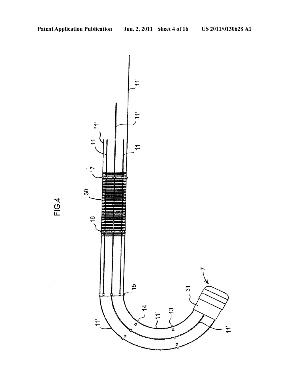 Method for Transmitting Torque and Variably Flexing a Corrugated Insertion     Device - diagram, schematic, and image 05