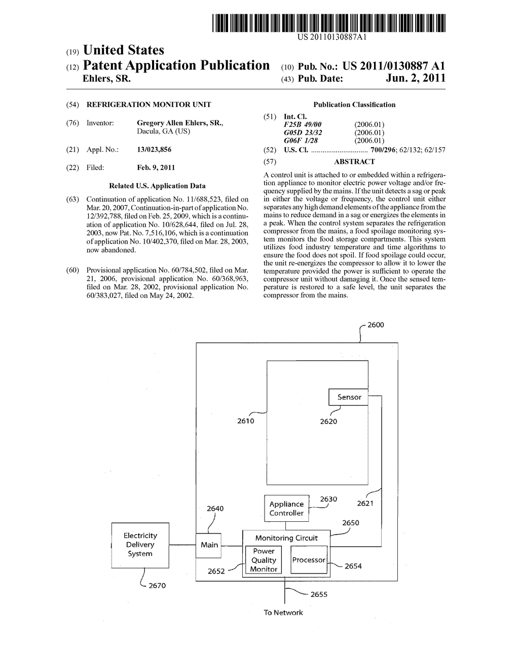 REFRIGERATION MONITOR UNIT - diagram, schematic, and image 01