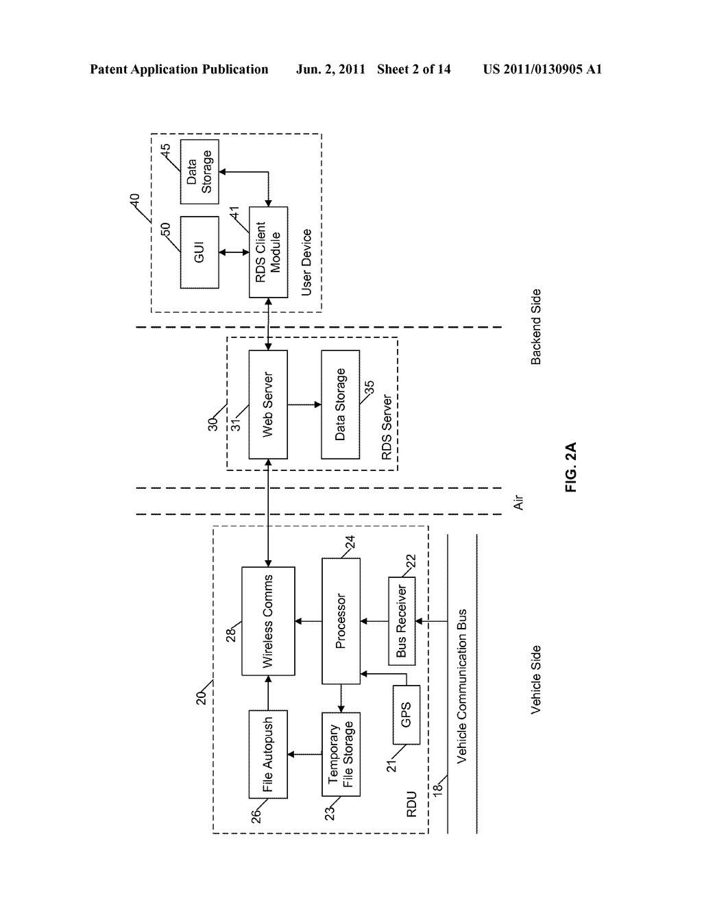 Remote Vehicle Monitoring and Diagnostic System and Method - diagram, schematic, and image 03