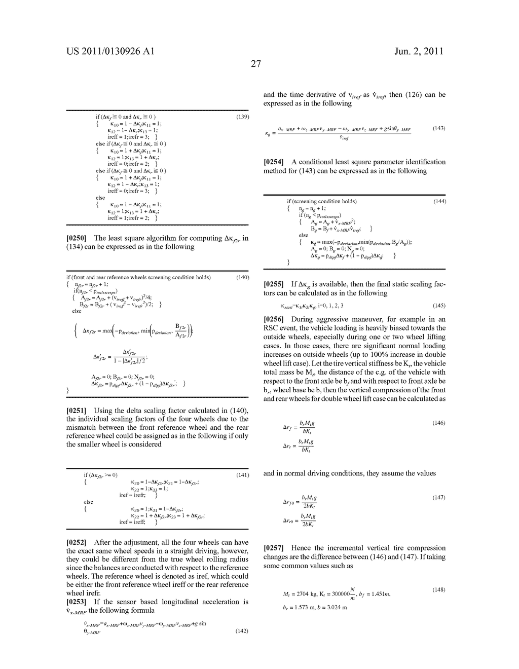 INTEGRATED CONTROL SYSTEM FOR STABILITY CONTROL OF YAW, ROLL AND LATERAL     MOTION OF A DRIVING VEHICLE USING AN INTEGRATED SENSING SYSTEM WITH PITCH     INFORMATION - diagram, schematic, and image 36