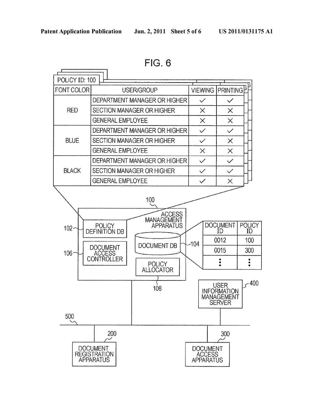 DOCUMENT MANAGEMENT SYSTEM, DOCUMENT MANAGEMENT METHOD, AND COMPUTER     READABLE MEDIUM STORING PROGRAM THEREFOR - diagram, schematic, and image 06