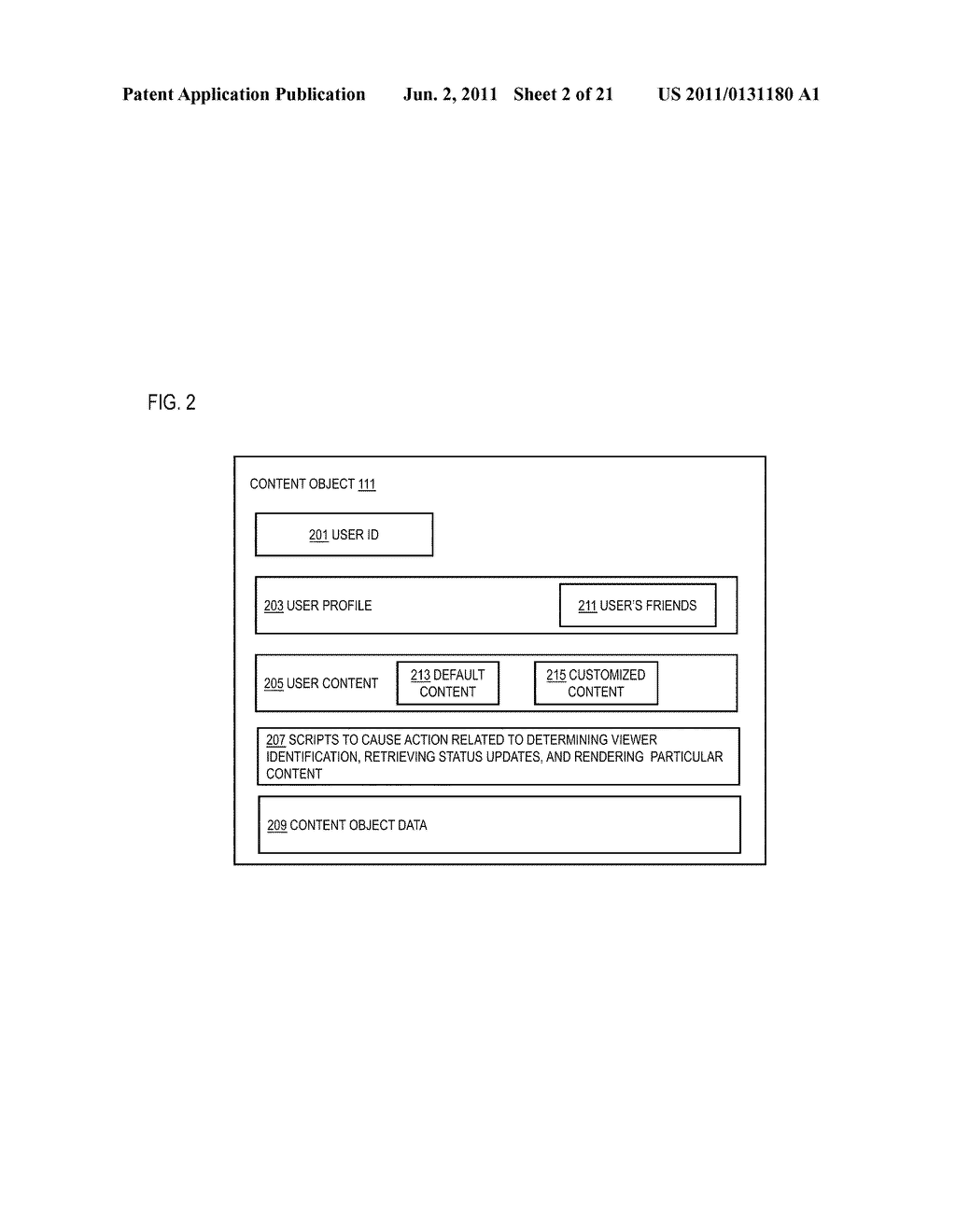 METHOD AND APPARATUS FOR CONFIGURING A CONTENT OBJECT - diagram, schematic, and image 03