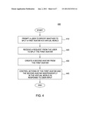 SPLITTING AVATARS IN A VIRTUAL WORLD diagram and image