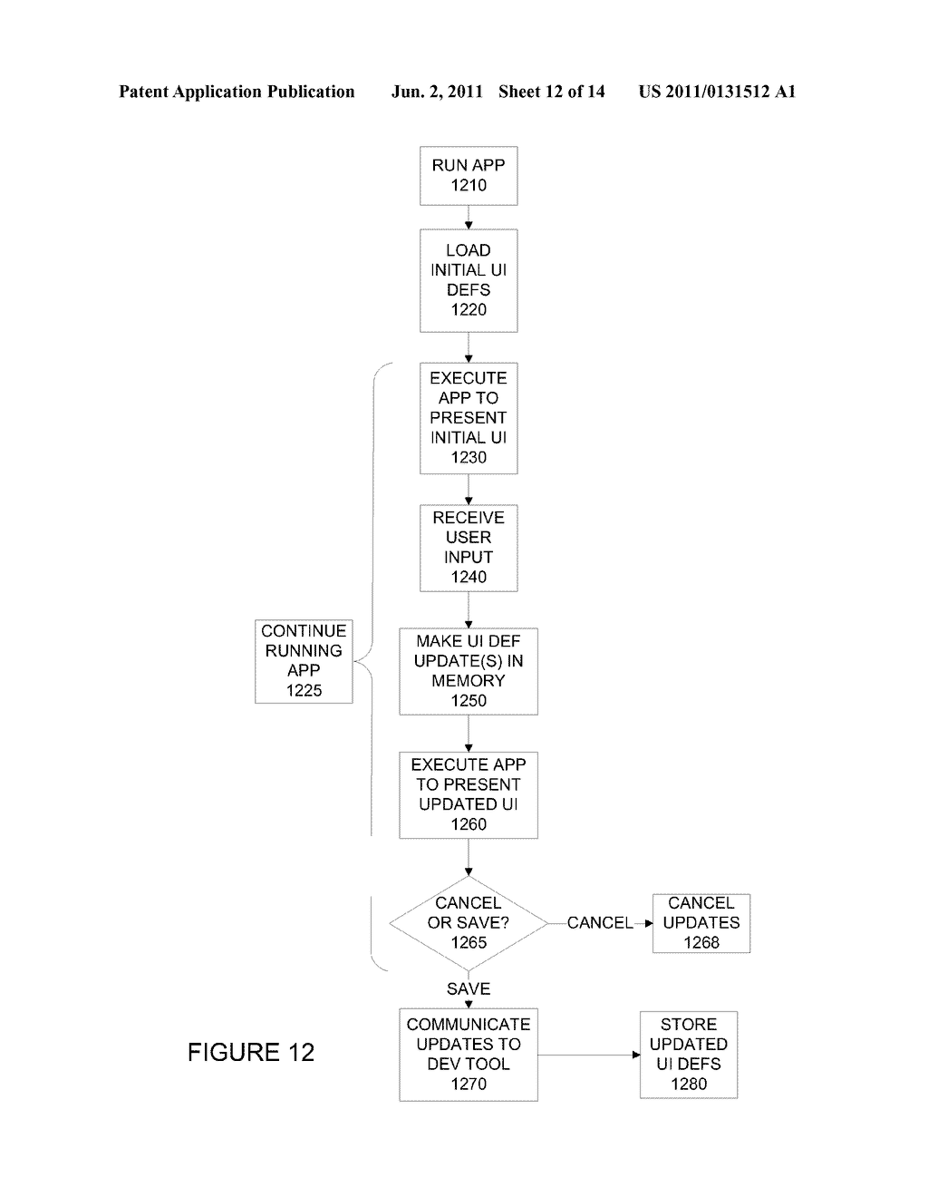 UPDATEABLE RUNNING APPLICATION - diagram, schematic, and image 13