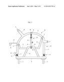 HEMMING DEVICE FOR WHEEL HOUSING OF VEHICLE diagram and image