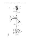 BUSH CUTTER TO WHICH BATTERY PACK CAN BE ATTACHED AND DETACHED diagram and image