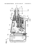 BUSH CUTTER TO WHICH BATTERY PACK CAN BE ATTACHED AND DETACHED diagram and image