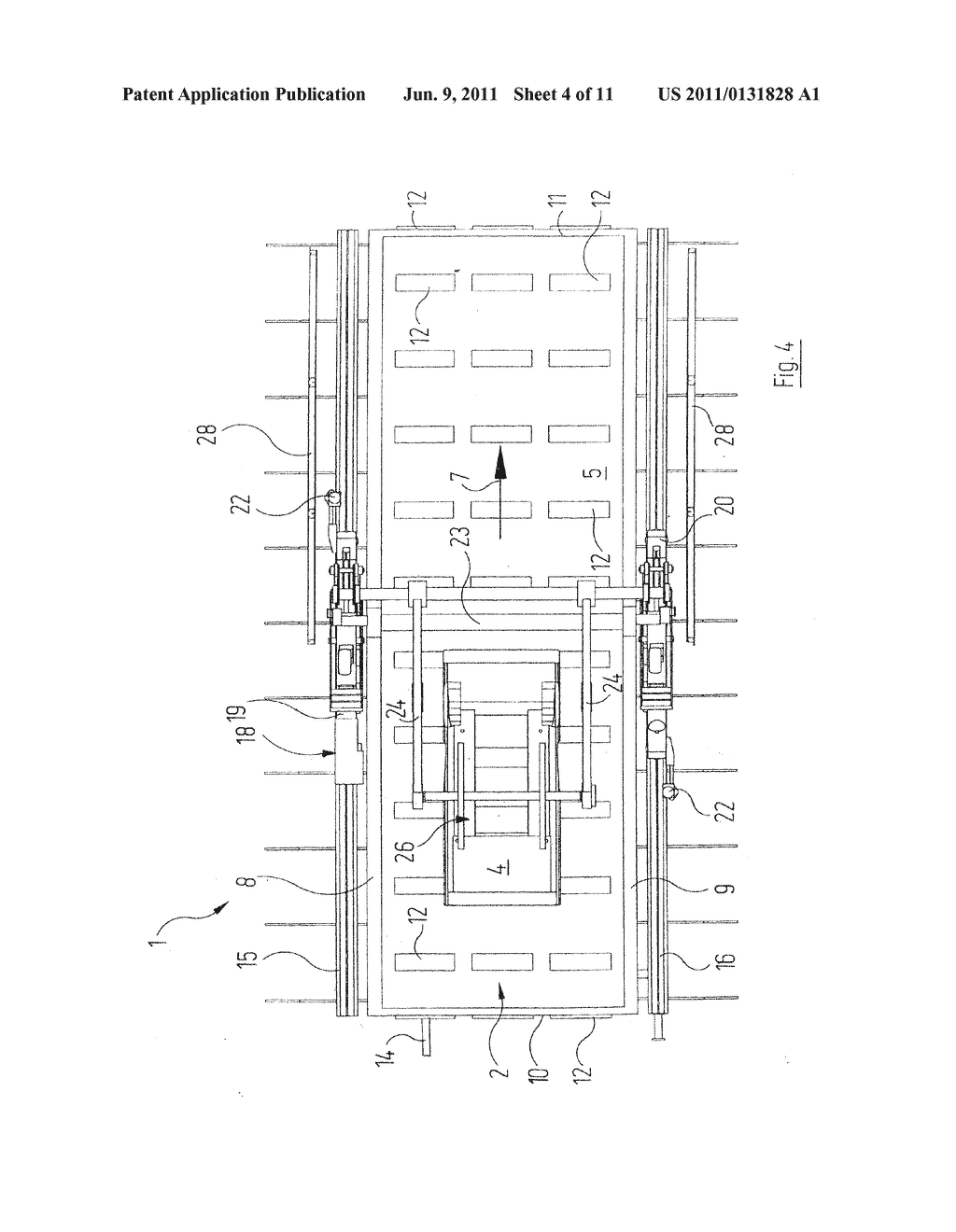 Device for Hardening the Coating of an Object, Consisting of a Material     that Hardens Under Electromagnetic Radiation, More Particularly an UV     Paint or a Thermally Hardening Paint - diagram, schematic, and image 05