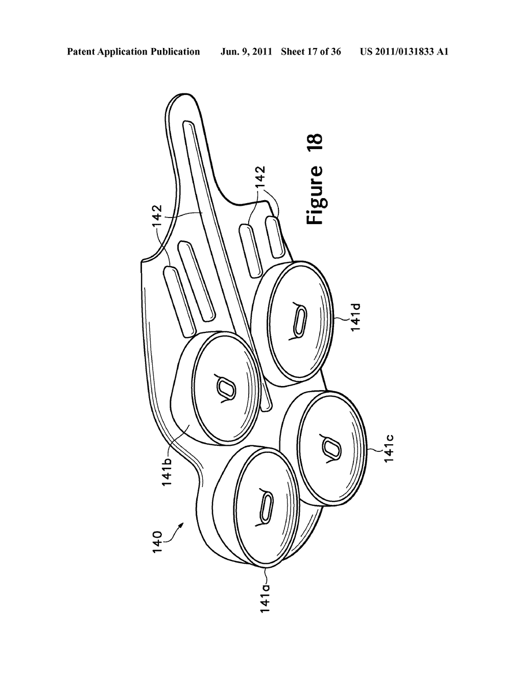 Article Of Footwear With A Sole Structure Having Fluid-Filled Support     Elements - diagram, schematic, and image 18