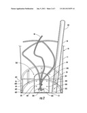 Insertable plant watering device and reservoir with inlet pipe diagram and image