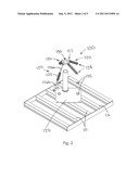 Pylon Attachment Device and Flooring System Utilizing Same diagram and image