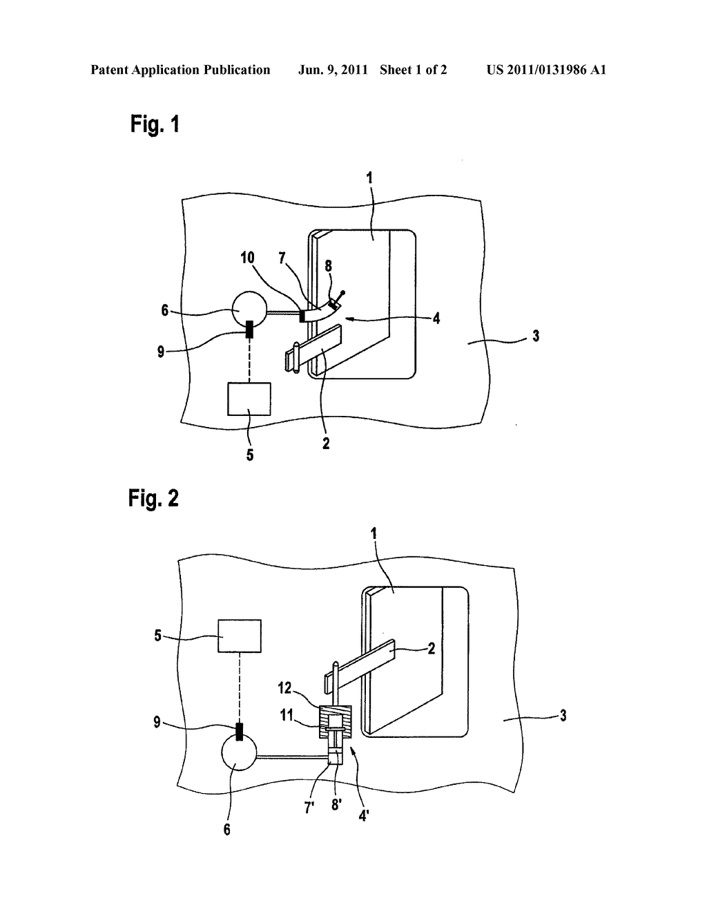 DEVICE FOR OPENING A PASSENGER DOOR IN CASE OF EMERGENCY - diagram, schematic, and image 02