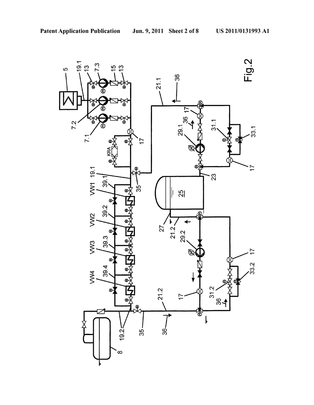 STEAM POWER PLANT WITH HEAT RESERVOIR AND METHOD FOR OPERATING A STEAM     POWER PLANT - diagram, schematic, and image 03