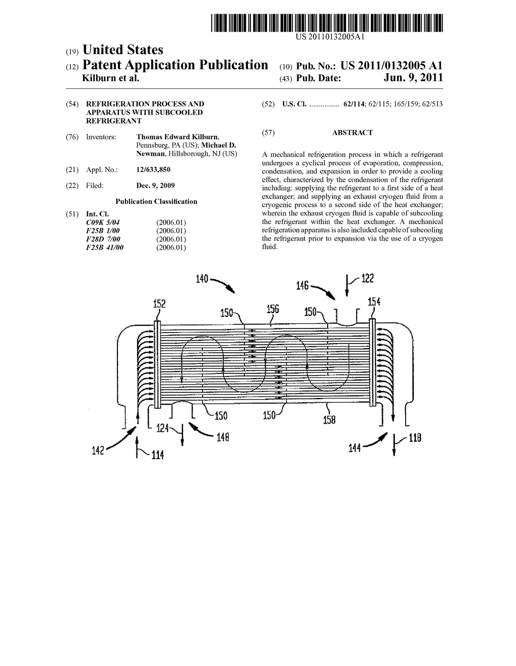 Refrigeration Process and Apparatus with Subcooled Refrigerant - diagram, schematic, and image 01