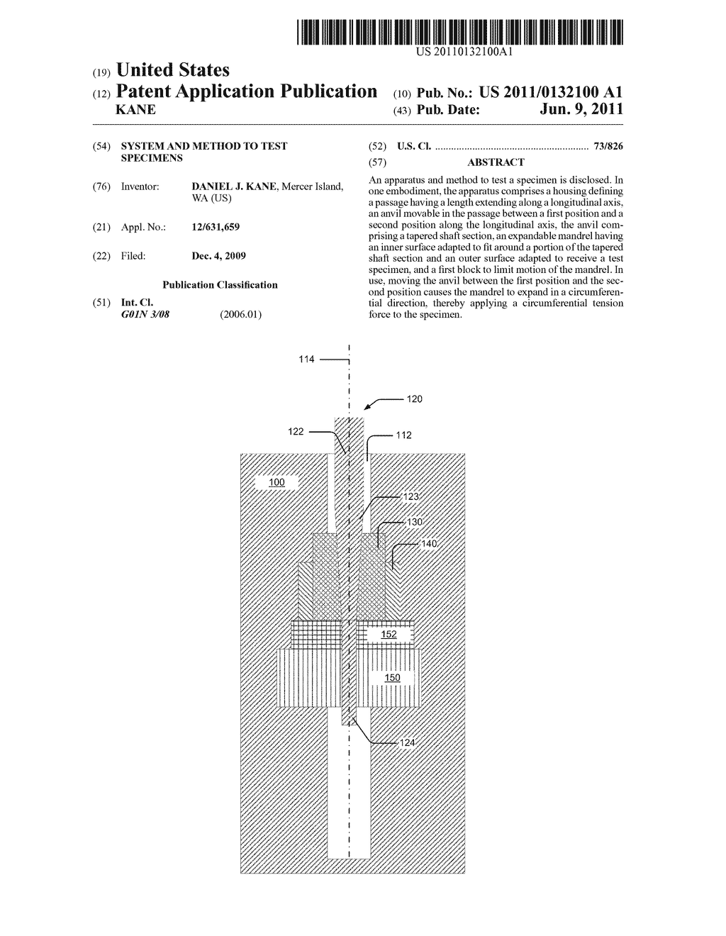 SYSTEM AND METHOD TO TEST SPECIMENS - diagram, schematic, and image 01