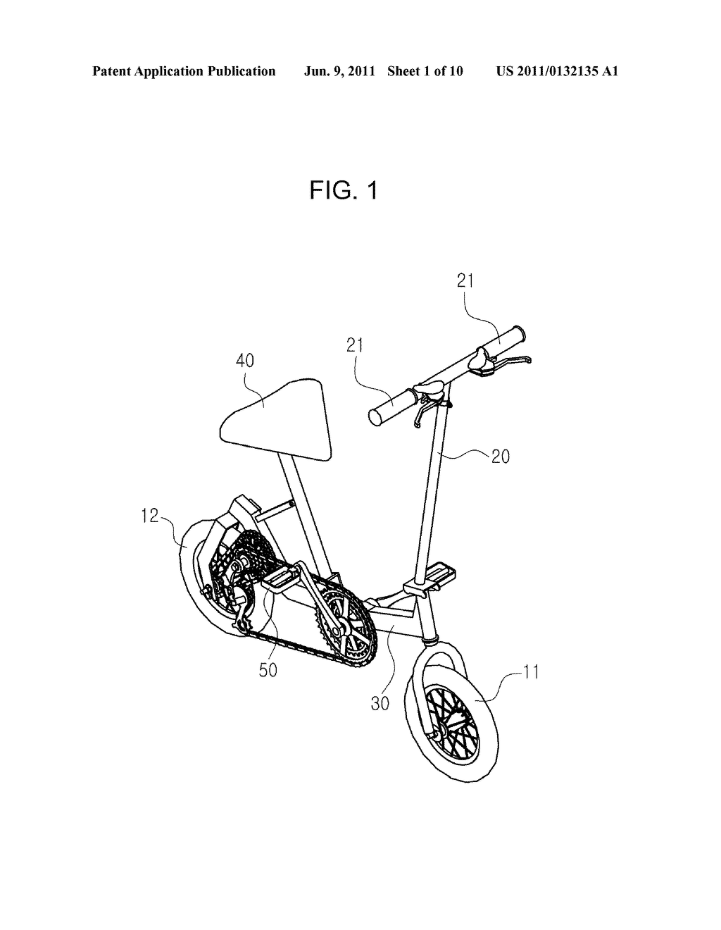 APPARATUS FOR ROTATING HANDLE FRAME OF BICYCLE - diagram, schematic, and image 02