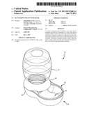 Pet Watering Device with Filter diagram and image