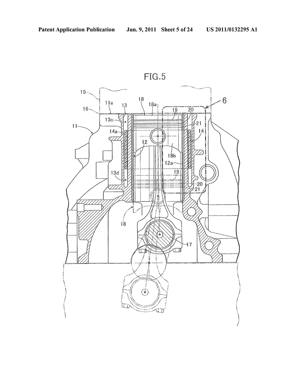 COOLING STRUCTURE FOR INTERNAL COMBUSTION ENGINE - diagram, schematic, and image 06