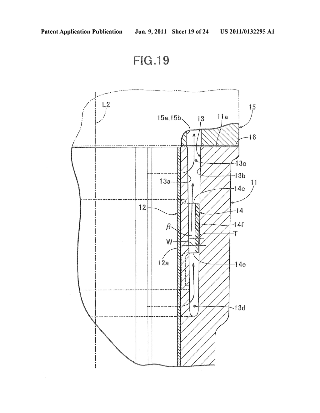 COOLING STRUCTURE FOR INTERNAL COMBUSTION ENGINE - diagram, schematic, and image 20