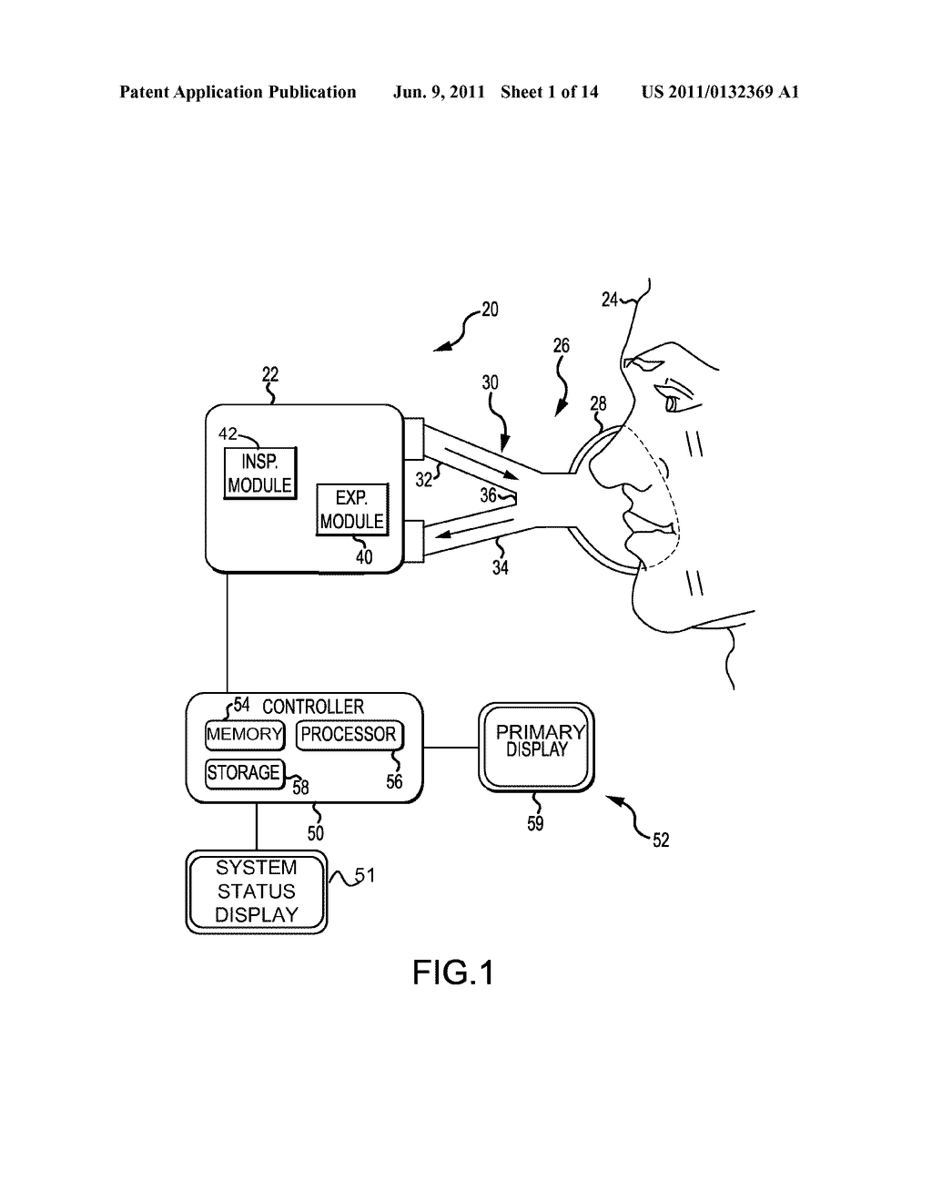 Ventilation System With System Status Display - diagram, schematic, and image 02