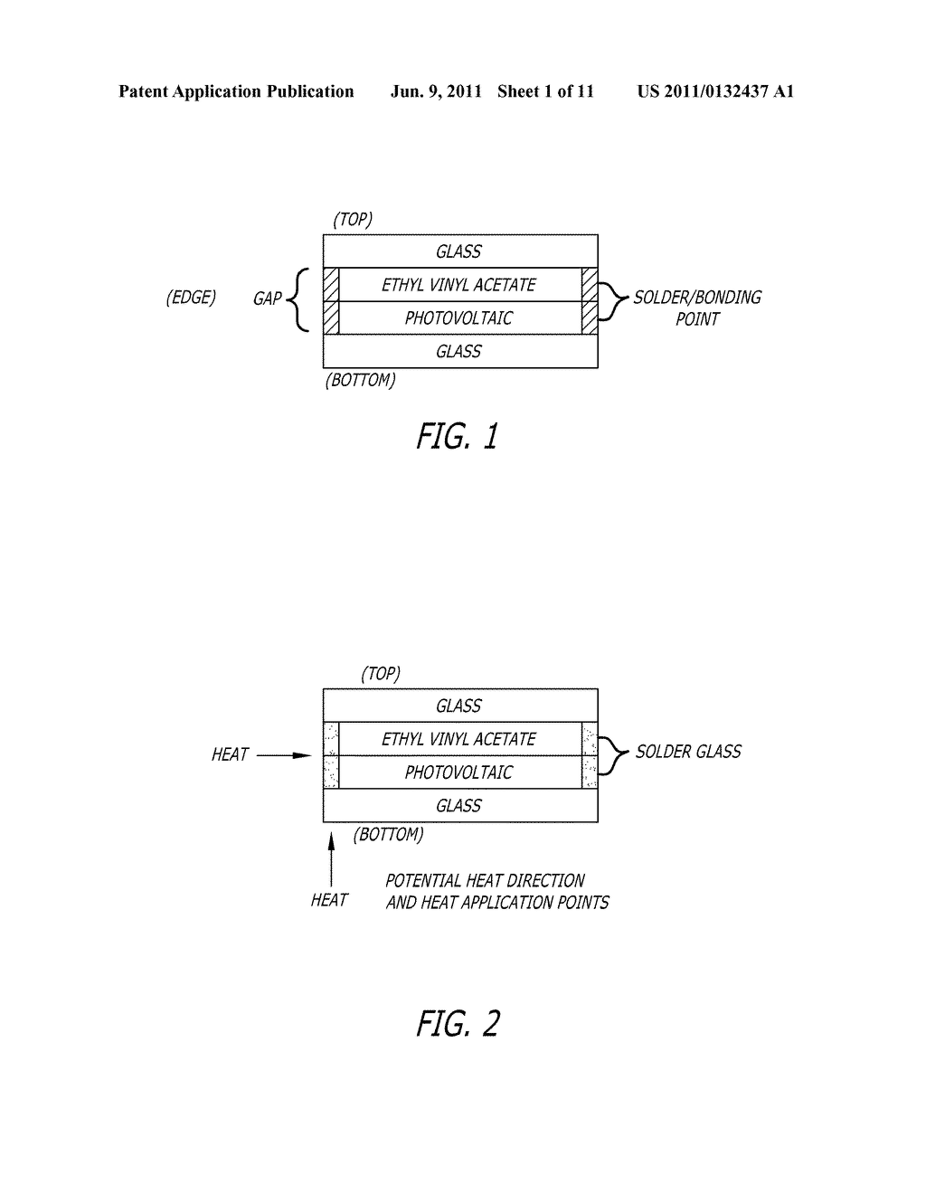 METHODS TO BOND OR SEAL GLASS PIECES OF PHOTOVOLTAIC CELL MODULES - diagram, schematic, and image 02