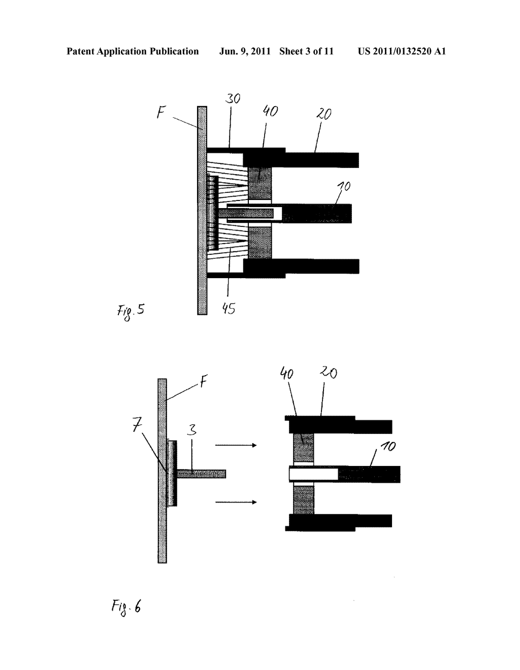 Manual and automatic fastening device for a bonding element and method     therefor - diagram, schematic, and image 04