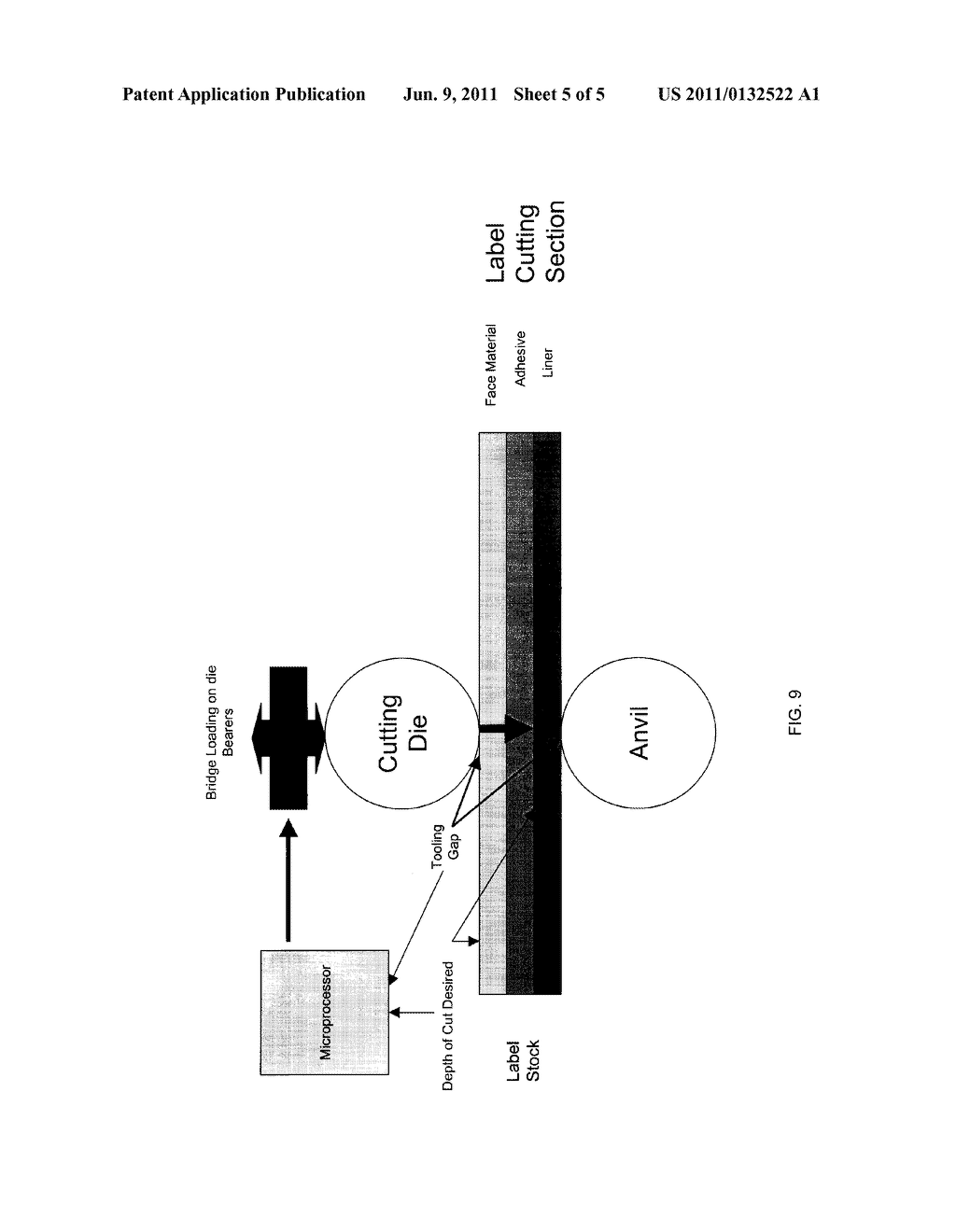 Apparatus and Process for Cutting Adhesive Labels - diagram, schematic, and image 06