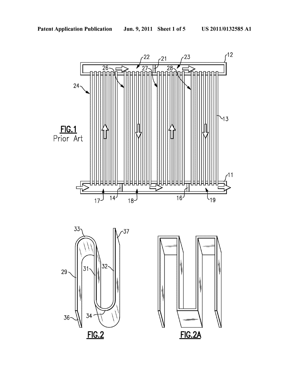 HEAT EXCHANGER TUBE CONFIGURATION FOR IMPROVED FLOW DISTRIBUTION - diagram, schematic, and image 02