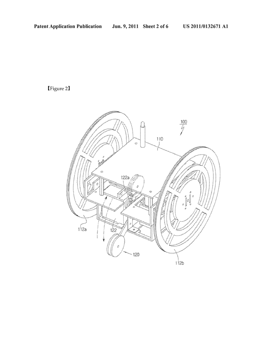 SMALL MOBILE ROBOT WITH BUILT-IN AUXILIARY WHEEL FOR OVERCOMING TOPOGRAPHY - diagram, schematic, and image 03