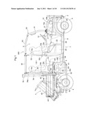 Work Vehicle with Engine, Air Cleaner, and Battery diagram and image