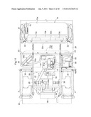 Work Vehicle with Engine, Air Cleaner, and Battery diagram and image