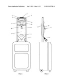 Flexible luggage organizer diagram and image