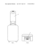 Flexible luggage organizer diagram and image