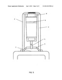 Flexible luggage organizer diagram and image