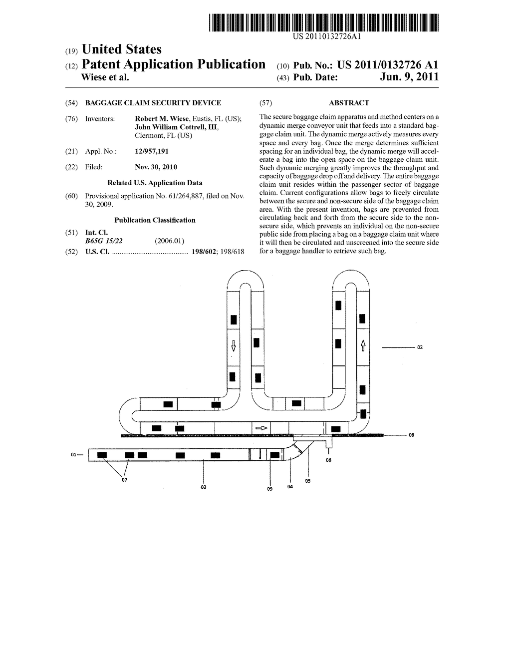 Baggage Claim Security Device - diagram, schematic, and image 01