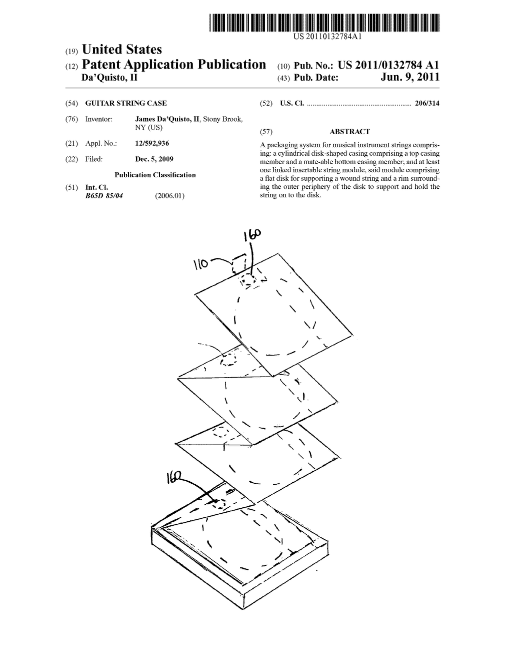 Guitar string case - diagram, schematic, and image 01