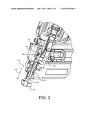 FASTENING TOOL WITH RELEASABLE WORK CONTACT ELEMENT diagram and image