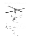 HELICOPTER WITH COUNTER-ROTATING COAXIAL ROTORS WITHOUT CYCLIC VARIATION     OF PITCH, EQUIPPED WITH MEANS FOR AERODYNAMIC CONTROL OF ATTITUDE AND     FLIGHT PATH diagram and image