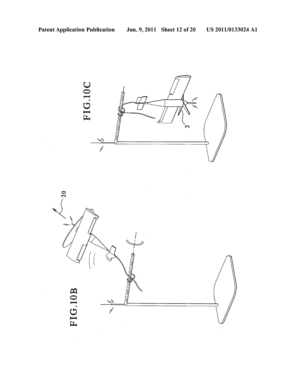 METHOD AND APPARATUS FOR RETRIEVING A HOVERING AIRCRAFT - diagram, schematic, and image 13