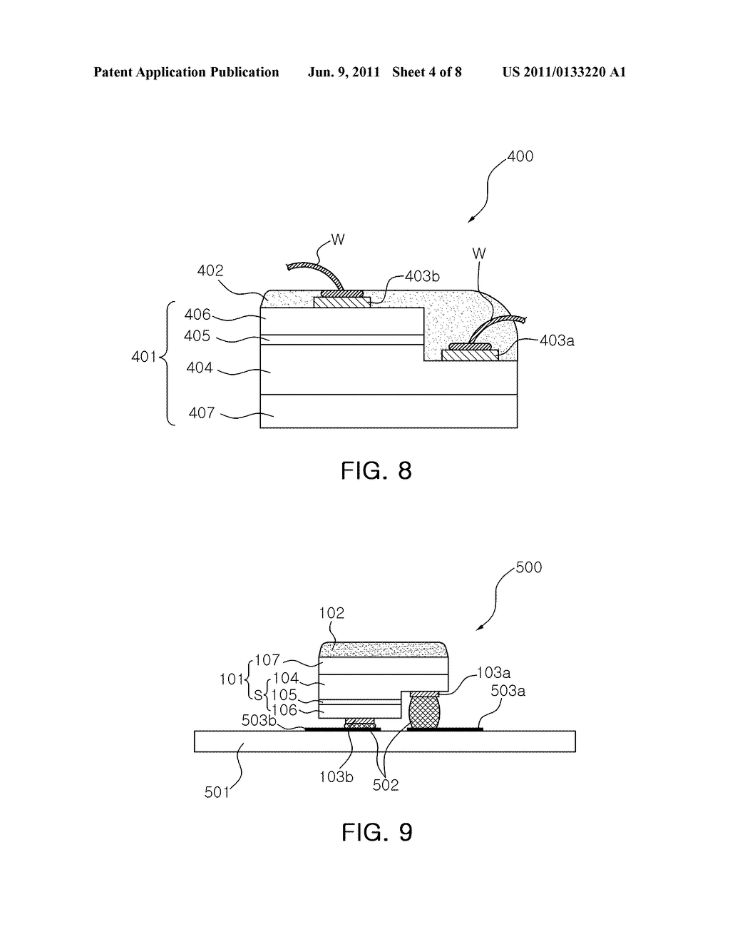 LIGHT EMITTING DIODE, METHOD FOR FABRICATING PHOSPHOR LAYER, AND LIGHTING     APPARATUS - diagram, schematic, and image 05