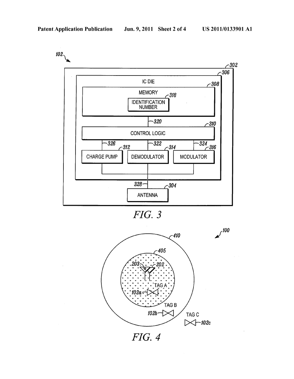 METHOD AND DEVICE FOR READING RADIO FREQUENCY IDENTIFICATION (RFID) TAGS - diagram, schematic, and image 03
