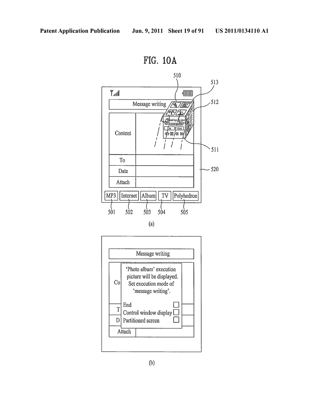 MOBILE TERMINAL AND METHOD OF CONTROLLING APPLICATIONS OF THE SAME - diagram, schematic, and image 20