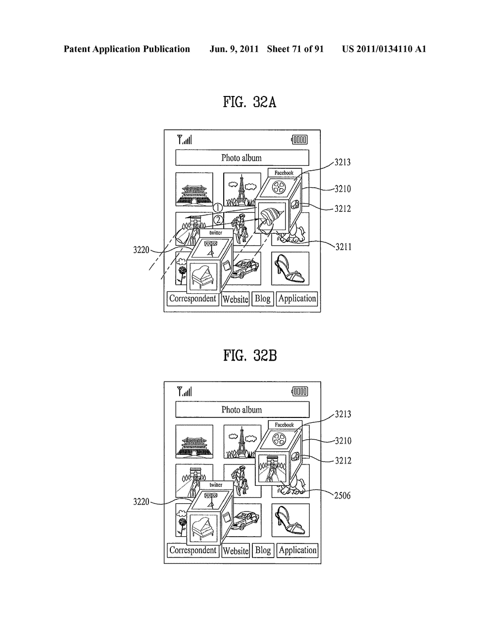 MOBILE TERMINAL AND METHOD OF CONTROLLING APPLICATIONS OF THE SAME - diagram, schematic, and image 72