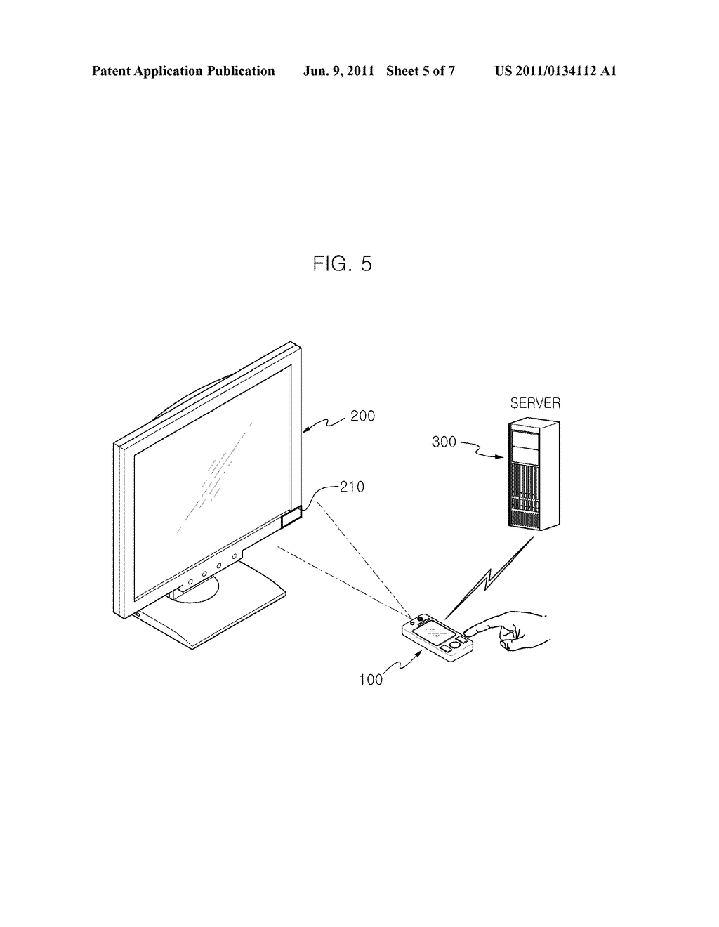MOBILE TERMINAL HAVING GESTURE RECOGNITION FUNCTION AND INTERFACE SYSTEM     USING THE SAME - diagram, schematic, and image 06