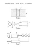 METHOD FOR CONTACTLESS MEASUREMENT OF THE DENSITY OF A POROUS MATERIAL,     USING A MEASUREMENT OF THE REFRACTIVE INDEX OF THE MATERIAL BY OPTICAL     COHERENCE TOMOGRAPHY diagram and image