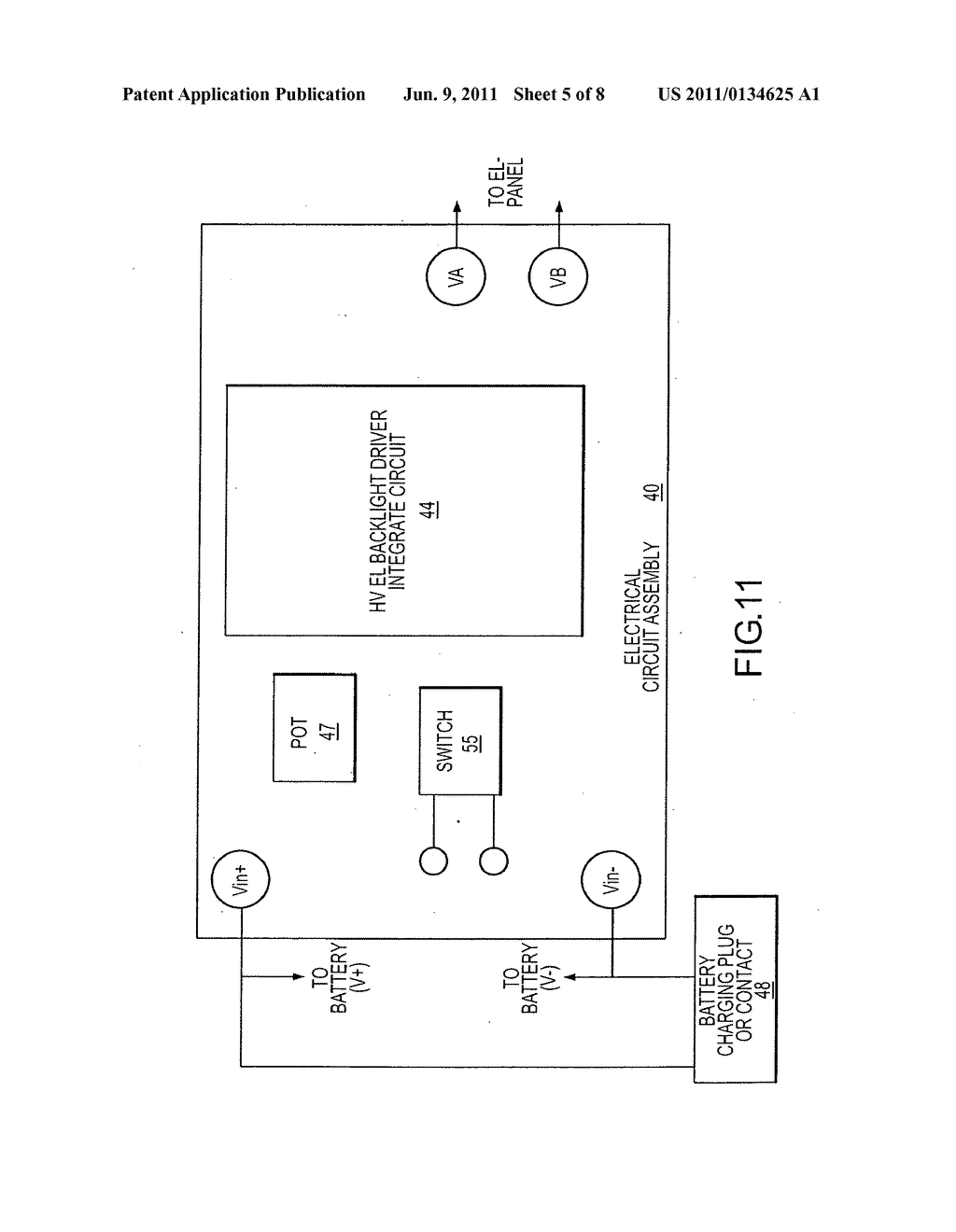 Illuminated reading material holder and recharging system - diagram, schematic, and image 06