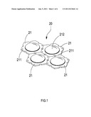 COMPOSITE STRUCTURE FOR POLYGONAL LIGHT-EMITTING DIODE diagram and image